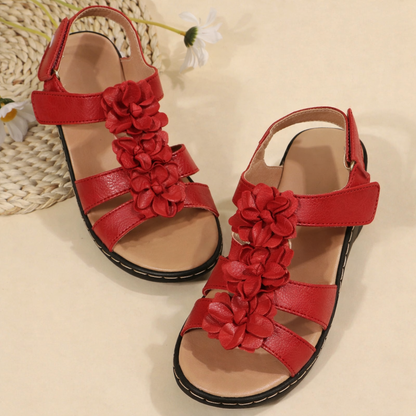 Sandale cu platformă Cristina Gore Floral Comfort