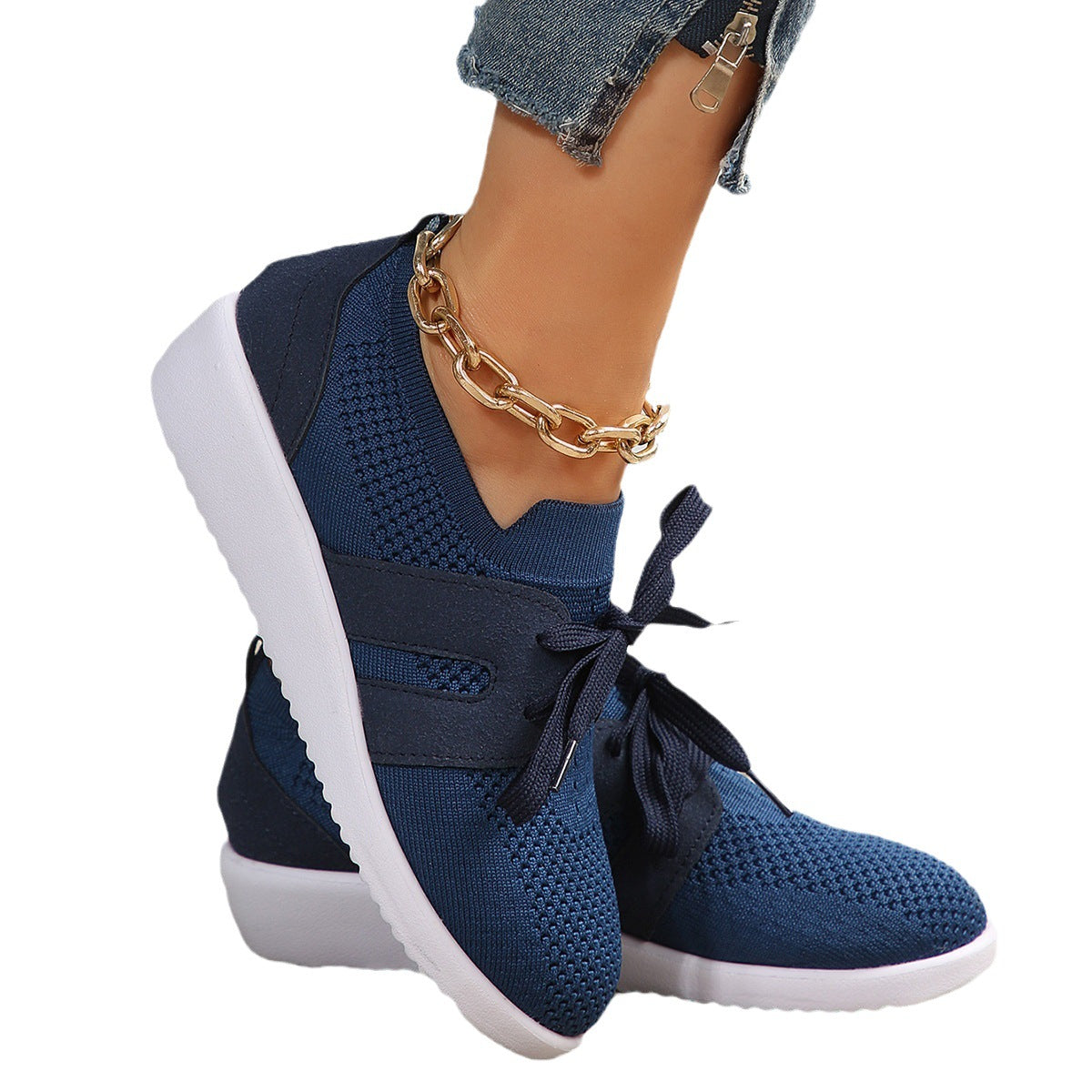 Pantofi sport Cristina pentru femei din plasă - Confortabili cu șireturi