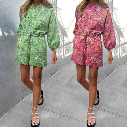 Vibrant Print Cristina Gore Summer Romper