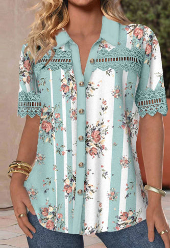 Cardigan elegant cu imprimeu digital din dantelă de Cristina Gore