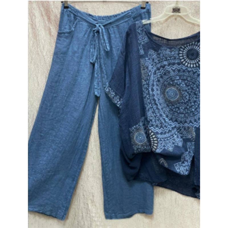 Set de două piese imprimate Cristina - inspirație boemă