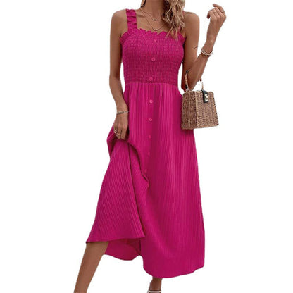 Rochie elegantă cu talie înaltă și trandafir de Cristina Gore