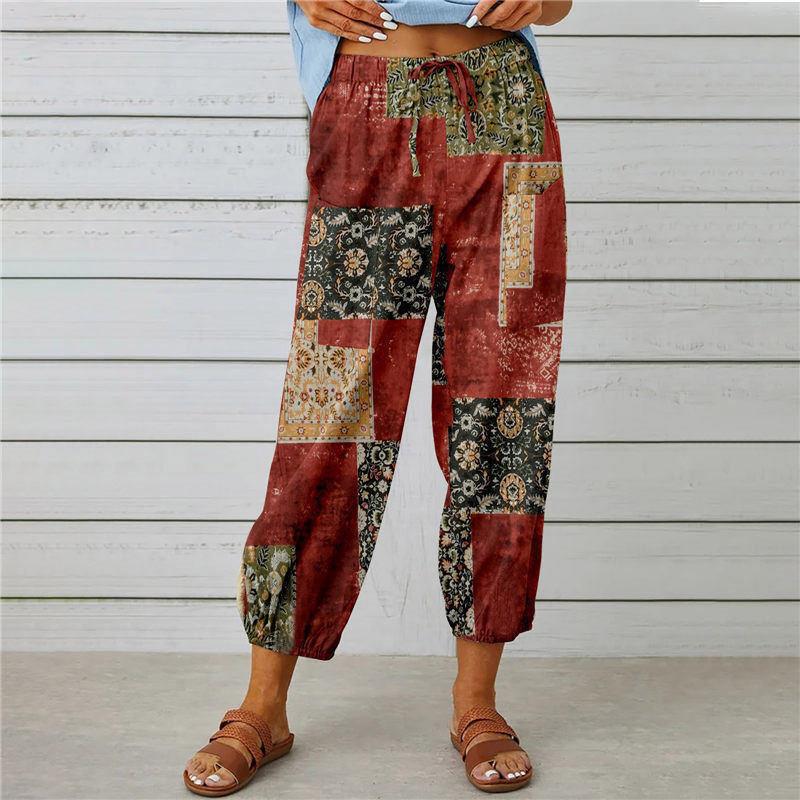 Salopetă de zi cu zi cu imprimeu floral boho Cristina Gore