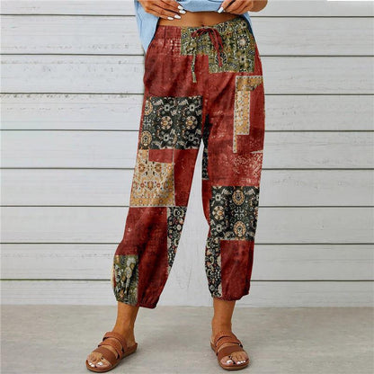 Salopetă de zi cu zi cu imprimeu floral boho Cristina Gore