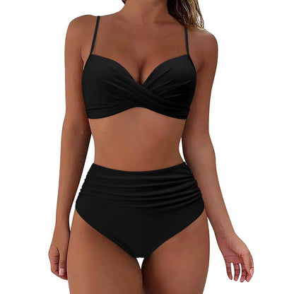 Set bikini push-up Cristina - Inspirație pentru talie înaltă