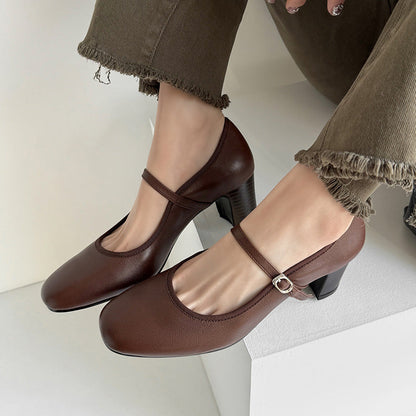Retro Mary Jane Heels by Cristina Gore