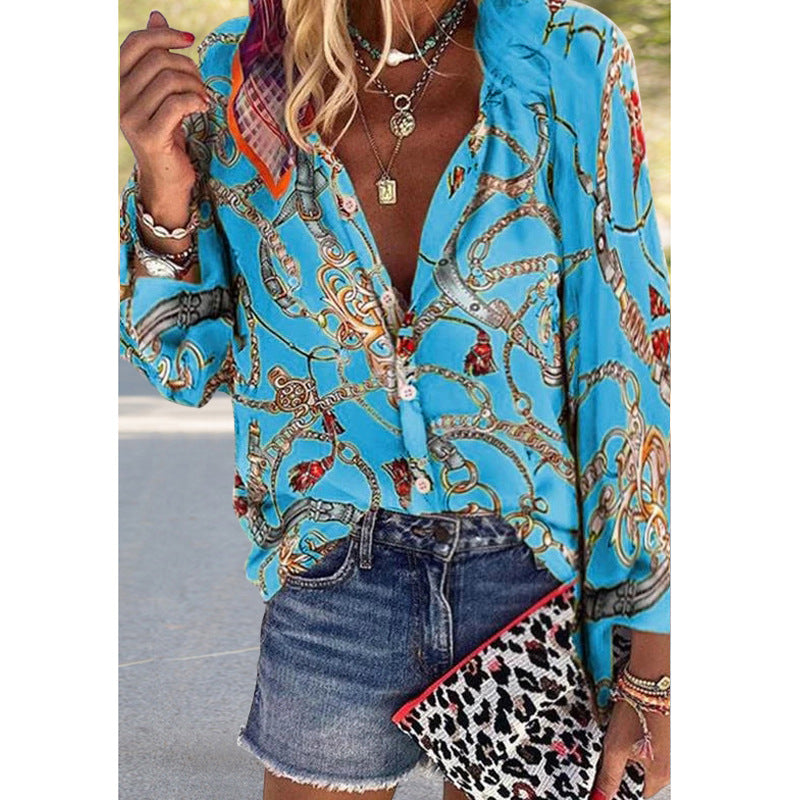 Cămașă cu imprimeu vibrant Cristina Gore Street Style