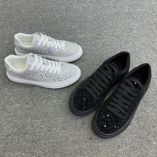 Rhinestone Suede Sneakers by Cristina Gore