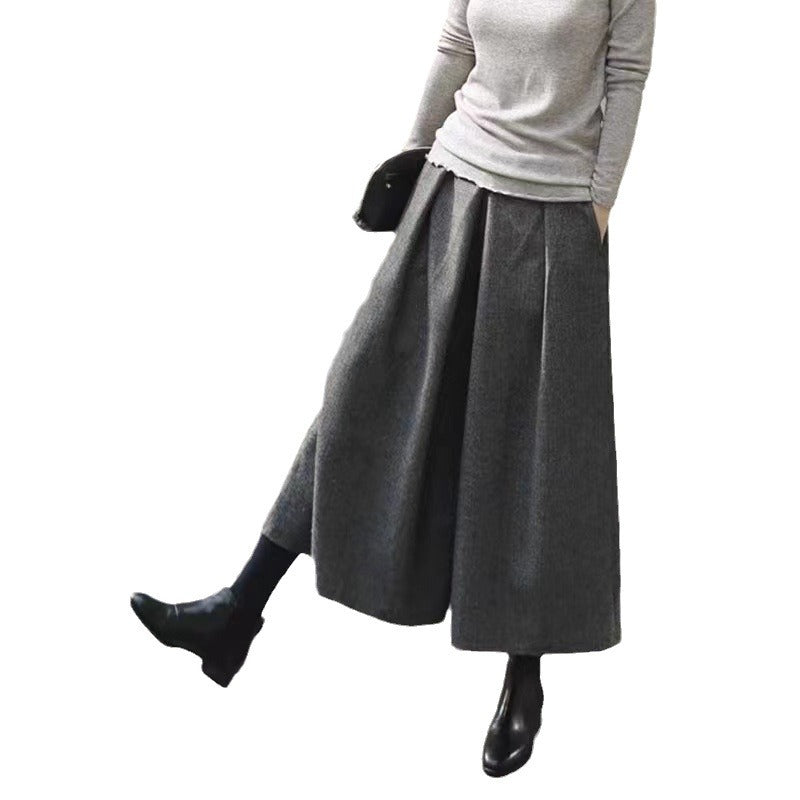 Chiloți din lână Cristina - Pantaloni cu talie înaltă și talie largă