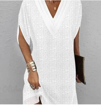 Rochie Cristina cu mâneci tip liliac - Elegant stil cu decolteu în V