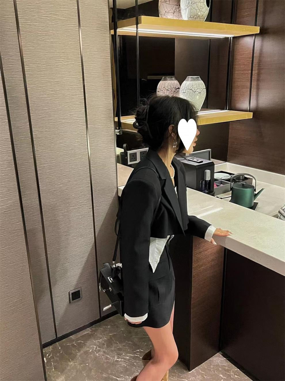 Set fustă și costum Cristina retro slim fit - Artistic chic