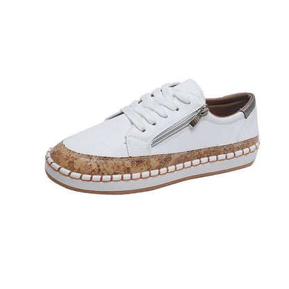 Pantofi Cristina cu imprimeu floral - Fermoar lateral confortabil