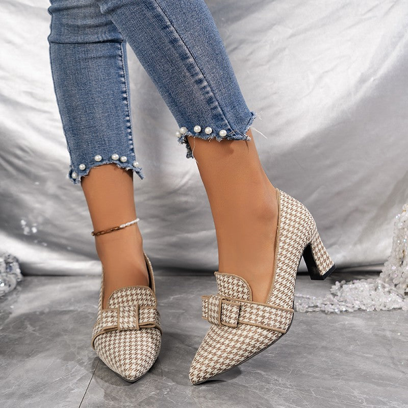 Tocuri elegante cu model Houndstooth de la Cristina Gore, de zi cu zi