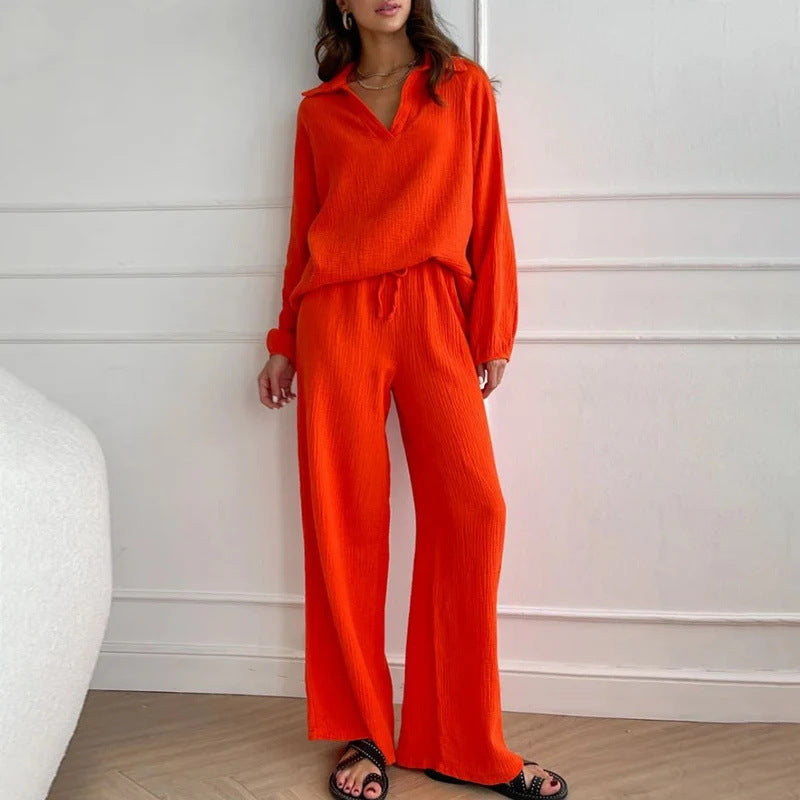 Chic Cristina Gore Loose Fit Long Sleeve Set