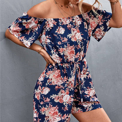 Floral Off-Shoulder Cristina Gore Jumpsuit
