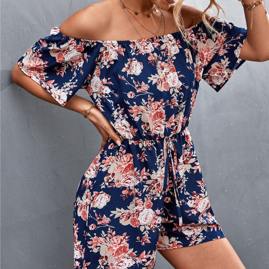Floral Off-Shoulder Cristina Gore Jumpsuit