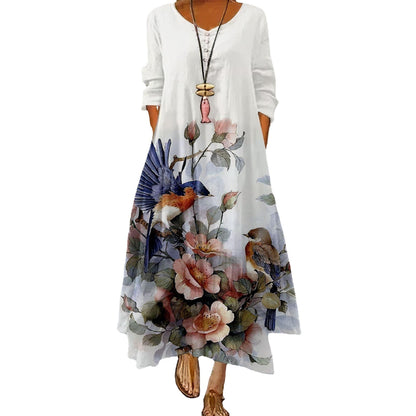 Rochie artistică florală leagăn de Cristina Gore