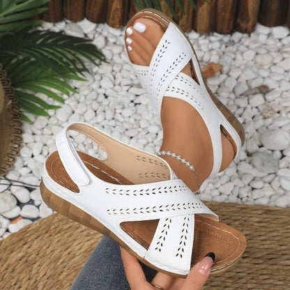 Chic Comfort Cristina Gore Plus Size Wedge Sandals