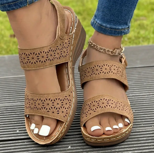 Pinterest-Inspired Cristina Gore Wedge Sandals