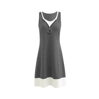 Rochie elegantă fără mâneci, model vestă, de Cristina Gore