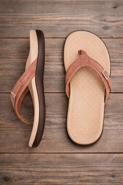 Șlapi de damă Cristina – Toc jos și ușor