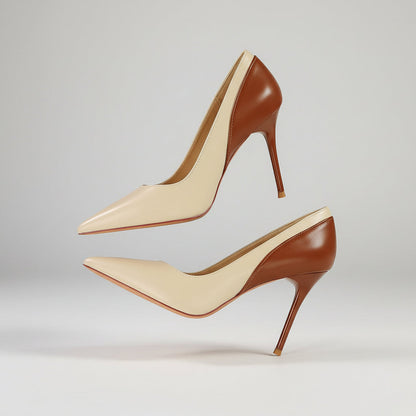 Stiletto retro cu blocuri de culoare de Cristina Gore
