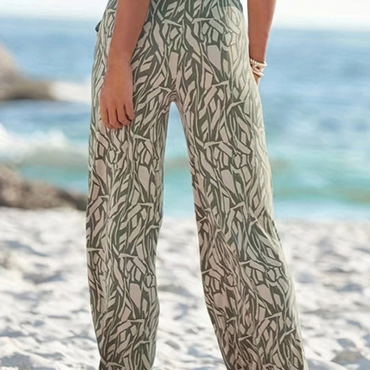 Floral Wide-Leg Pants by Cristina Gore