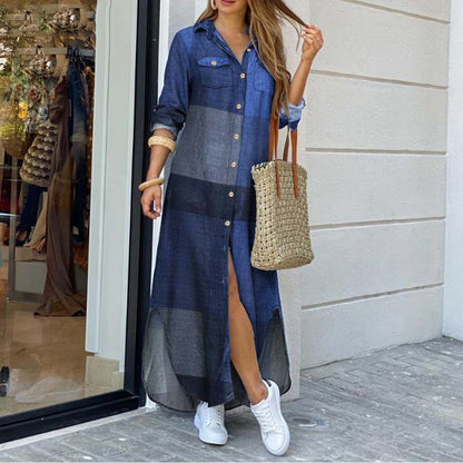 Rochie-cămașă cu imprimeu vibrant Cristina Gore