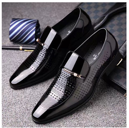 Mocasini din piele pentru bărbați Cristina - Stil business respirabil