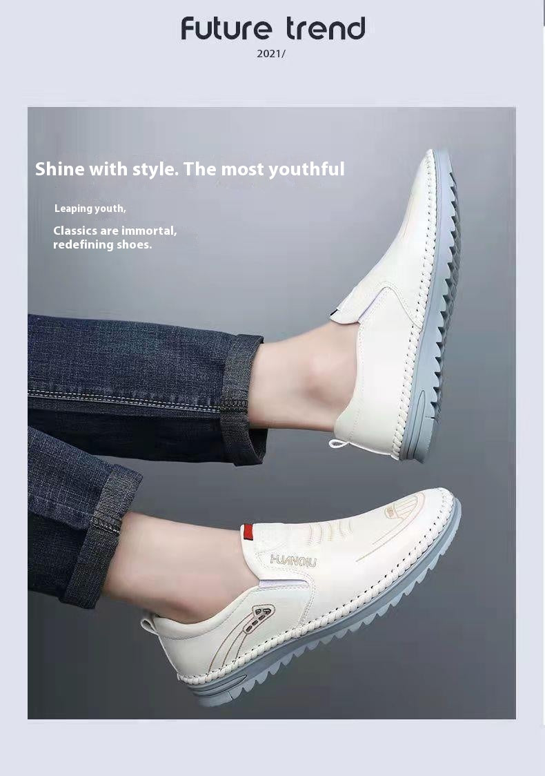 Pantofi din piele pentru bărbați Cristina - Confort moale și respirabil