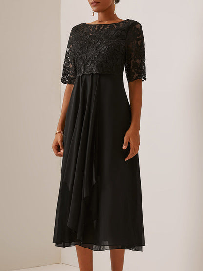 Rochie de seară midi elegantă din dantelă Cristina Gore