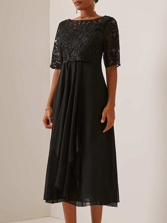 Rochie de seară midi elegantă din dantelă Cristina Gore