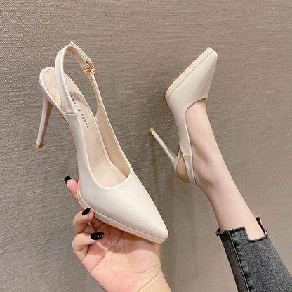 Sandale cu platformă Cristina și tocuri stiletto - Vârf ascuțit elegant