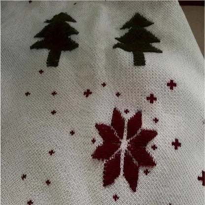 Pulover festiv de Crăciun Cristina - Tricot moale brodat