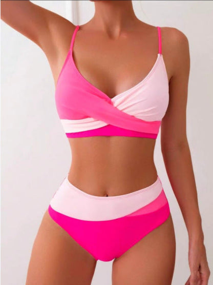 Bikini Cristina color block - Design contrastant și vibrant