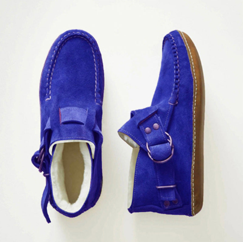 Balerini Cristina cu imprimeu leopard - Curea din piele cu cataramă