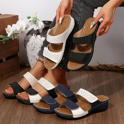 Artistic Cristina Gore Plus-Size Wedge Sandals