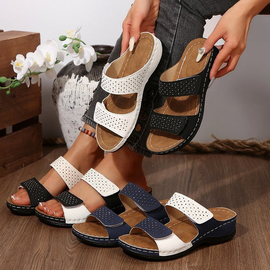Artistic Cristina Gore Plus-Size Wedge Sandals