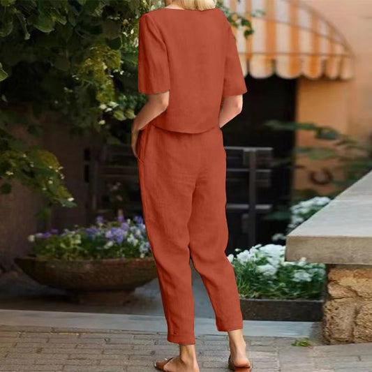 Set vintage de lenjerie de pat de Cristina Gore - Ținută Capri de vară