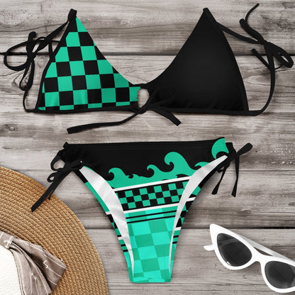 Set de bikini vibrant inspirat de Pinterest, realizat de Cristina Gore