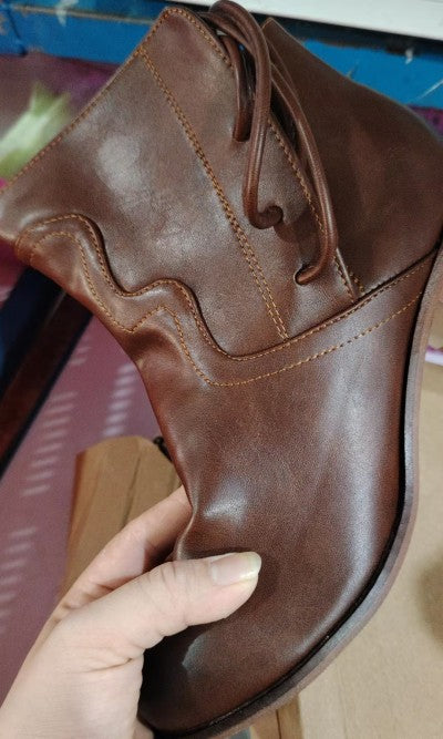 Cizme Cristina Retro Knight - Toc Mediu