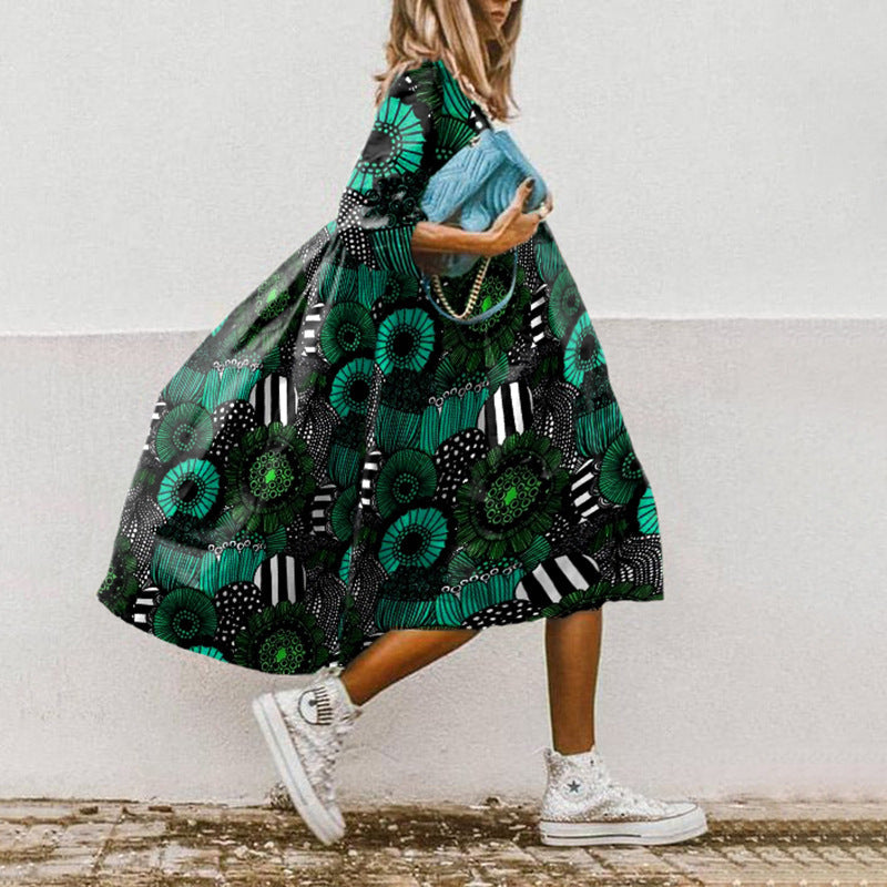 Rochie Cristina Sweet - Inspirație florală de vară, croială lejeră