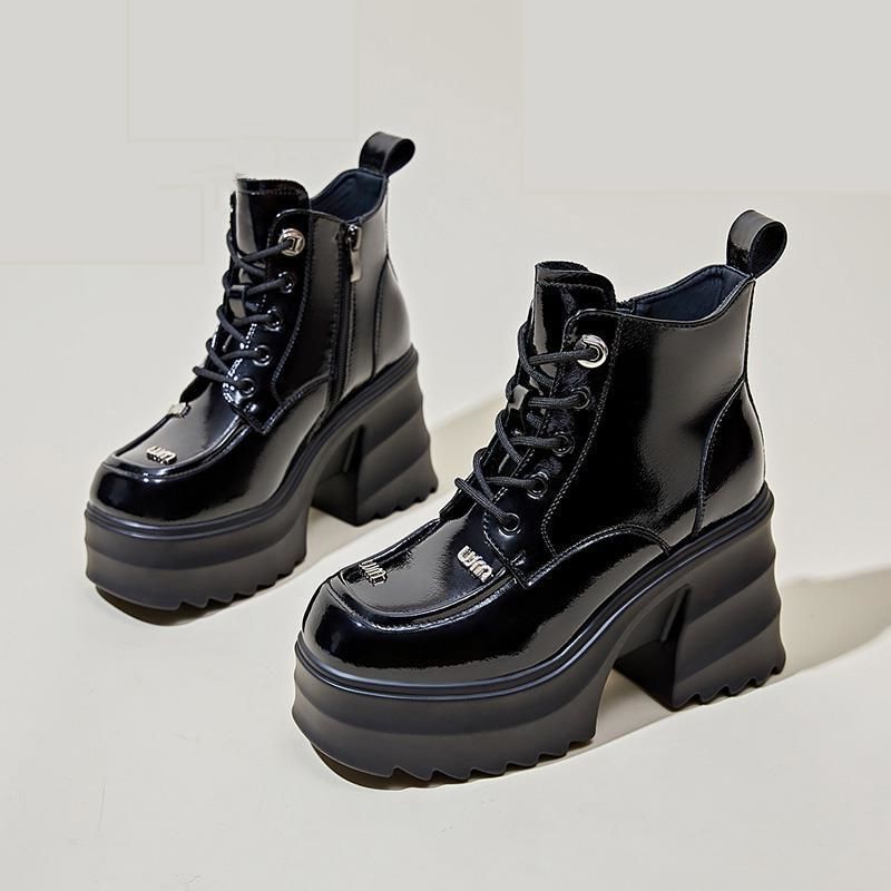 Ghete cu platformă Cristina - Căptușeală din catifea