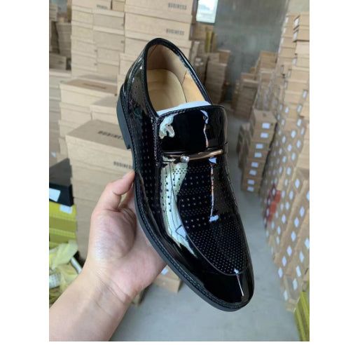 Mocasini din piele pentru bărbați Cristina - Stil business respirabil