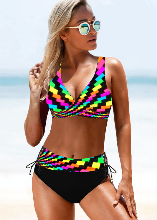 Vibrant High Waist Bikini by Cristina Gore