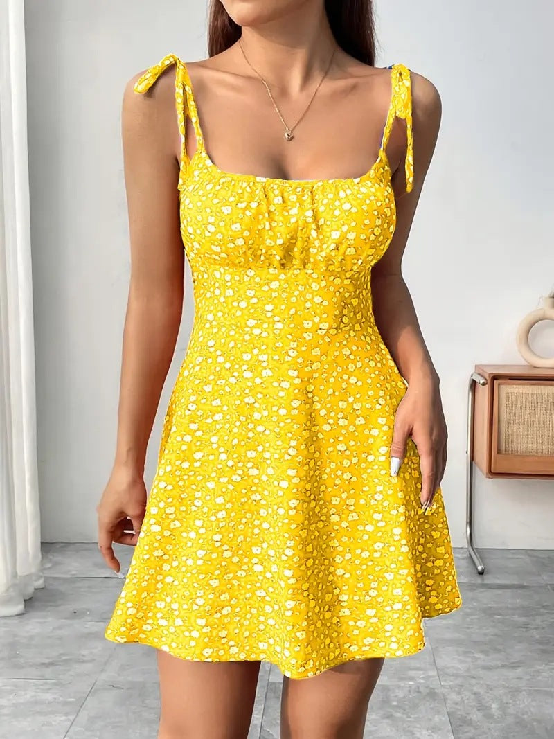 Rochie elegantă cu bretele florale de Cristina Gore