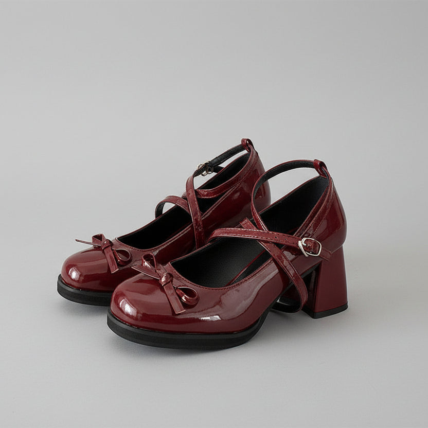 Tocuri elegante cu fundă Mary Jane de Cristina Gore