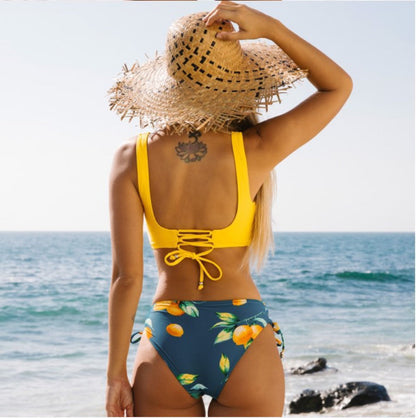 Bikini galben vibrant inspirat de Pinterest de Cristina Gore