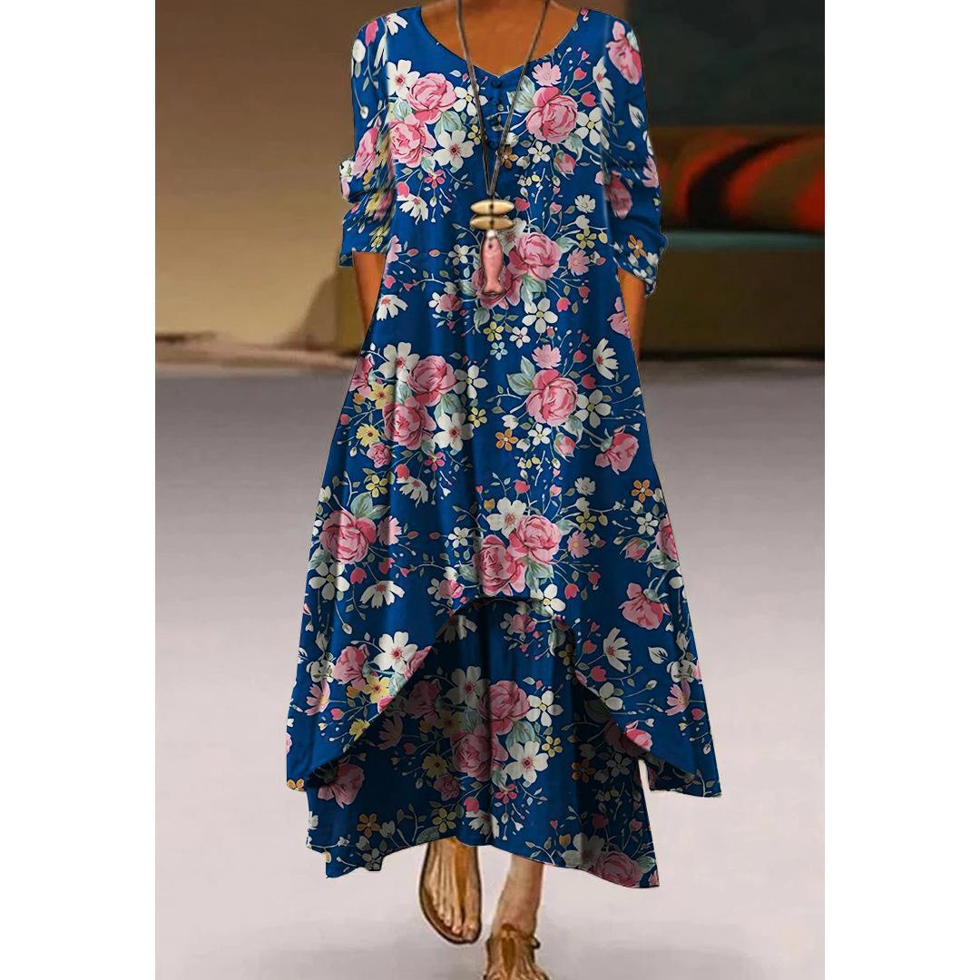 Rochie artistică florală leagăn de Cristina Gore