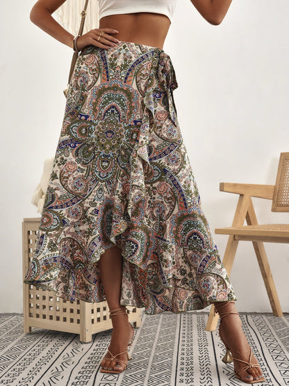 Fustă inspirată de Pinterest de Cristina Gore, cu volane în stil boho